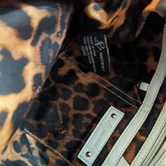 White Leather Bag B Makowsky Very Nice & Chic - Picture 6 of 8